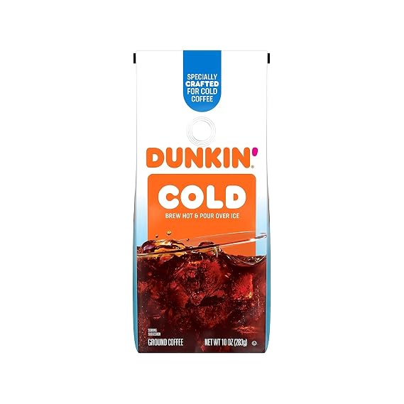Dunkin' Cold Ground Coffee, 10 Ounce (Pack fo 1)