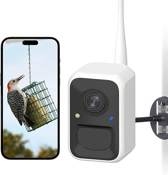 NETVUE by Birdfy Smart Bird Camera, Adjustable Brackets,Ideal for Beginners