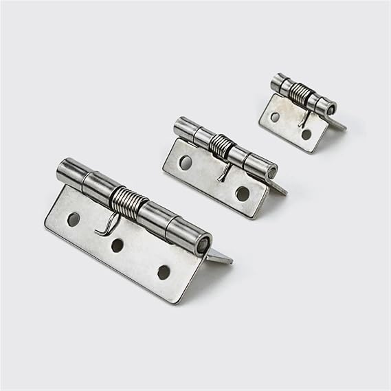Hinges 304 Stainless Steel Four-Hole Flat Hinge Folding Distribution Box Electrical Cabinet Load-Bearing CL253 1Pcs(Vibranium 1)
