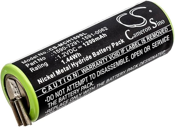 Replacement Battery for Moser ChroMini 1591B ChroMini 1591Q ChroMini 1591 Ermila Bella 1590, 1590-7291 1591-0062 1591-0067 battery 1200mAh