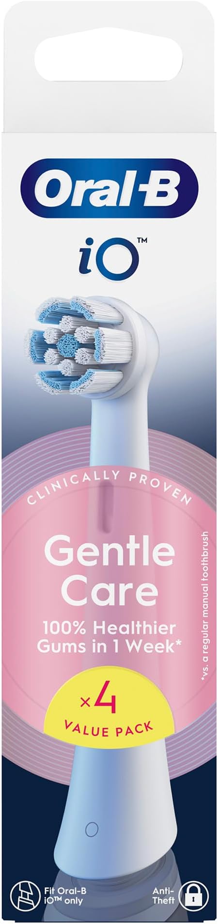 Oral-B iO Gentle Care Beyaz Diş Fırçası Yedek Başlığı 4 Adet