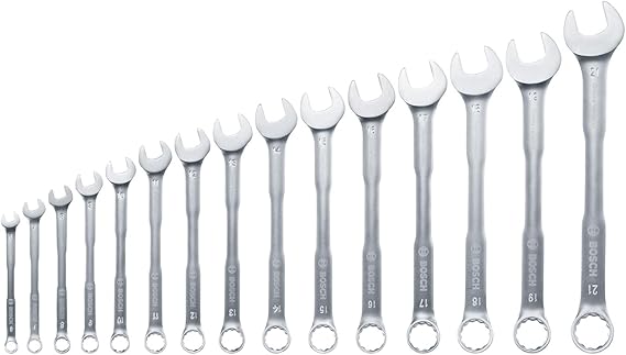 Bosch Açık Uçlu Kombine Anahtar Seti 15 Parça