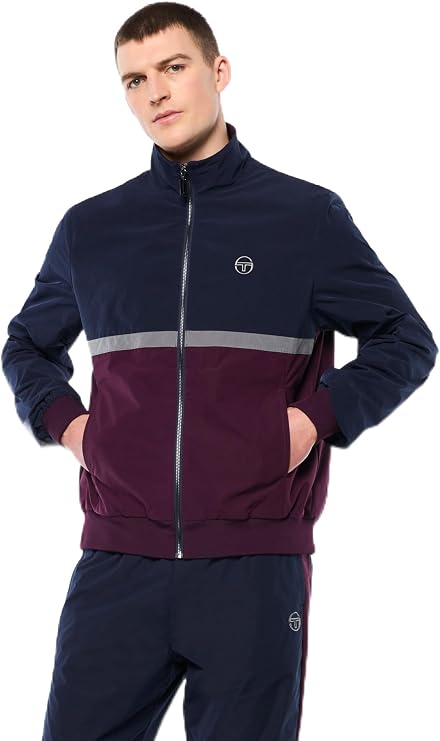 Sergio Tacchini Portico Mens Track Jacket - Slate Gray - Mens Track Suit