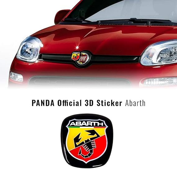 Abarth 32025 3D Sticker Replacement Logo for Fiat Panda After 2012