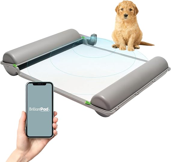 BrilliantPad Smart Self-Cleaning Indoor Dog Potty (Smartphone App + 1 Roll)