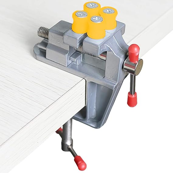Mini Bench Vise Small Table Clamp Universal Drill Press Vise For Diy Jewelry Watch Repairing Nuclear Carving Clip Hobby Craft Repair Tool