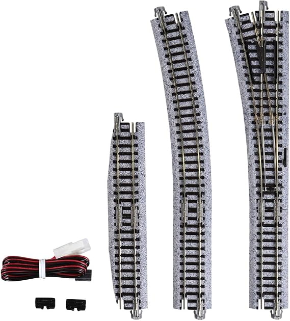 Kato USA, Inc. N #4 Remote Left-Hand Turnout, KAT20220