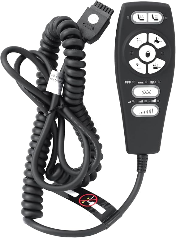 Power Recliner Hand Control Handset Compatible with Raffel Systems Lift Chair Controller Model HC 4HR2B 01 Replacement 9 Function Key 14-Pin