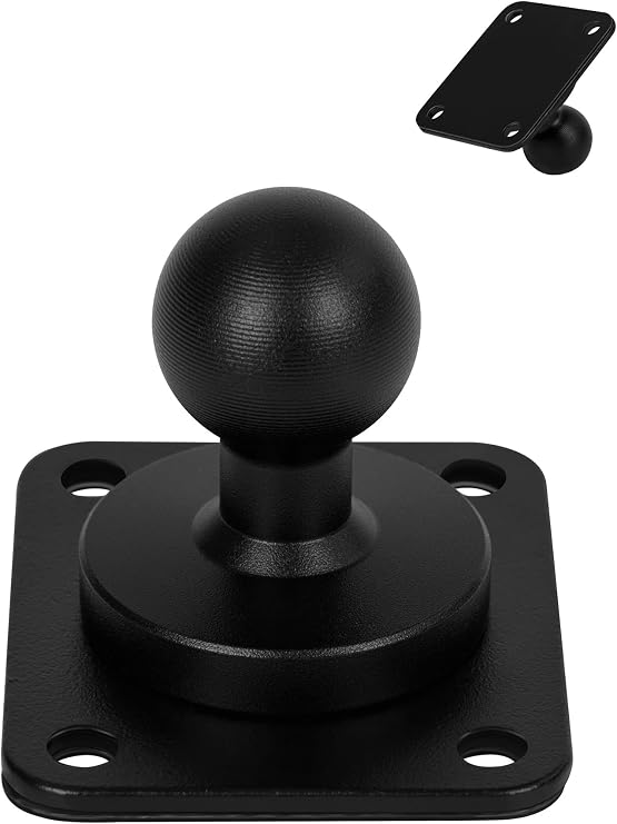 NILKATSS Metal 4-Hole AMPS Base Mount with 20mm Ball & 4-Hole Mounted Plate