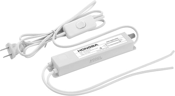 ZODZ 5KV Power Supply for Glass Neon Sign Electronic Neon Signs Lights Beer Sign Bar Light Transformers with Dimmer Konb(White)