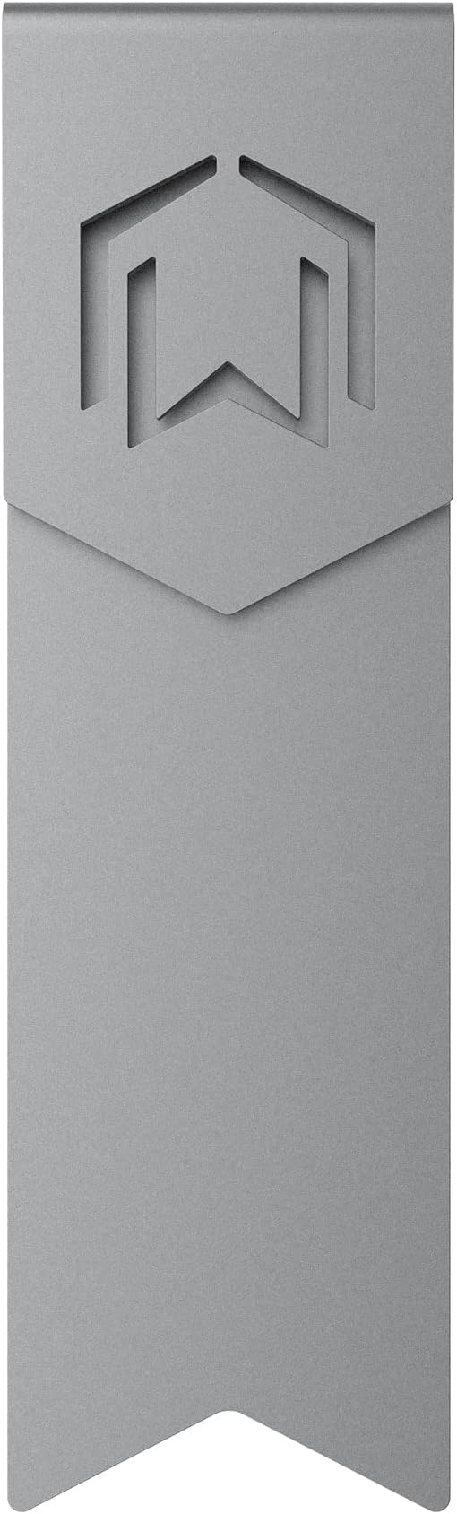 CJ Tech Metal Bookmark, Stylish Bookmarks, Teacher Valentine Gift, Unique Gift for Women, Men, Readers, Light&Durable Reward Bookmark with ANODIZING Technology, SuperGrip U-Shape Design-Dark Gray | Ultra-Thin U-Shape Bookmark for Men, Book Lover Gift, Teacher Appreciation Gift