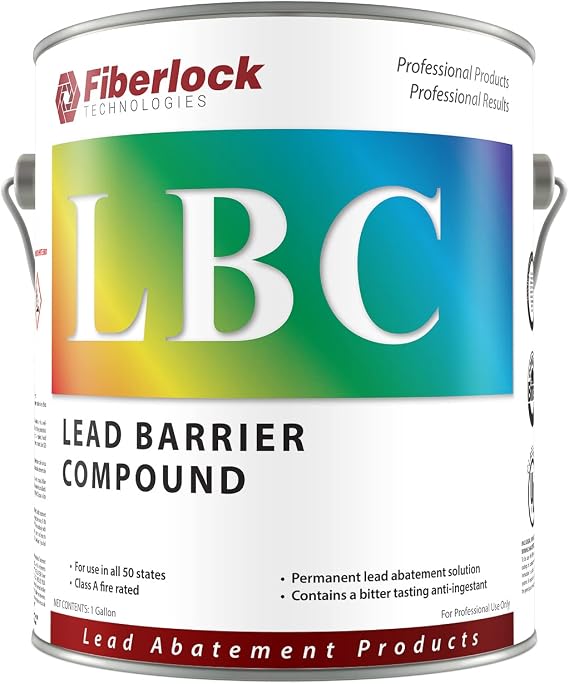 Lead Barrier Compound III, 1 Gallon, White, Industrial Lead Encapsulant, Forms a Barrier Between Lead Based Paint and the Environment, Ideal for Both Indoors & Outdoors