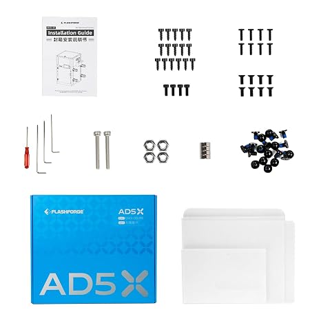 Flashforge Enclosure Accessory Set for AD5X | DIY Enclosure Kit with Plates and Screws to Unlock the ABS/ASA/PC Printing