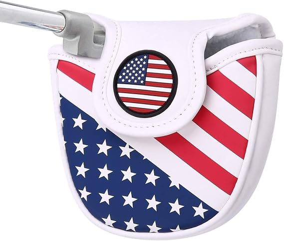 USA Mallet Putter Cover Headcover Magnetic Golf Head Covers Headcovers Club Protective Equipment for Scotty Cameron Odyssey Two Ball Taylormade Durable | Club Protective Equipment for Scotty Cameron Odyssey Two Ball Durable