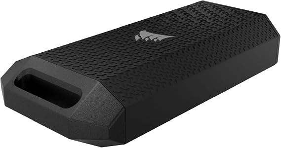 Corsair EX400U SURVIVOR 2TB USB4 Harici SSD - 4000 MB/sn'ye kadar, IP55 Sağlam Sürücü, PC, Mac ve iPad için Tak ve Çalıştır - Siyah