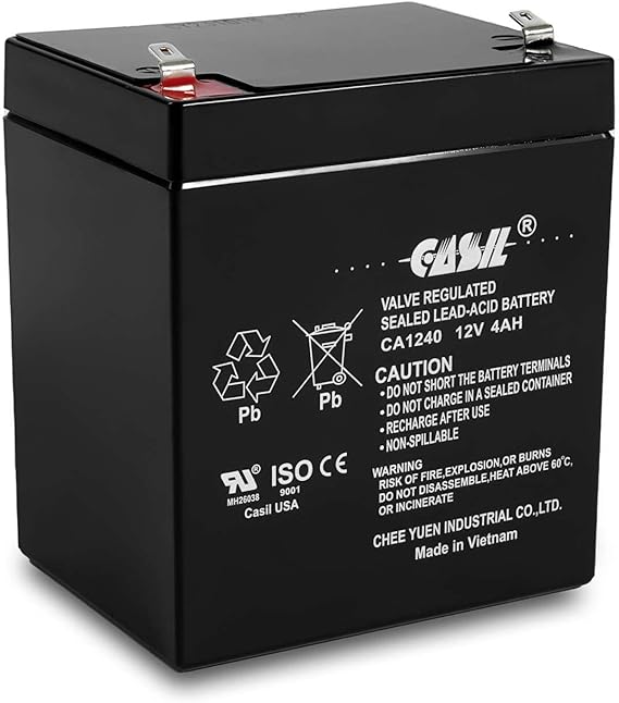 Casil Inovel Battery CA1240 12V 4Ah SLA Alarm Battery
