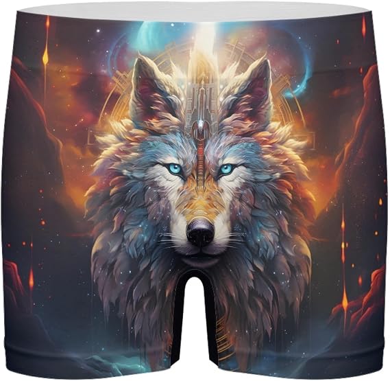 GLUDEAR Men's Funny Ugly Christmas Boxers Novelty Humorous Boxer Shorts Underwear