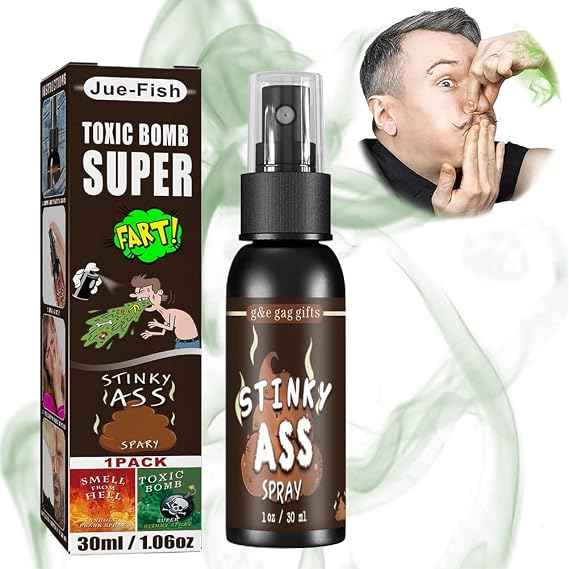 Fart Spray, Fart Spray Extra Strong, 30 ml Farting Prank Stuff Smelly Bottle Smell Bombe-Prank Stink Spray, Extra Strong Fart Spray That Smells of Stinkear
