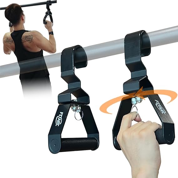 Fitarc Neutral Grip Pull Up Handles, Wrist Elbow Friendly, Adjustable