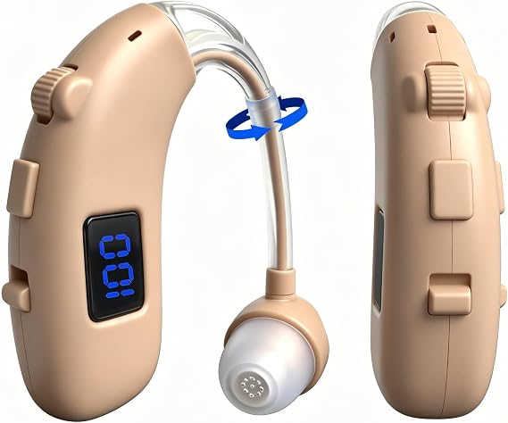 1 Pcs OTC Hearing Aid Bluetooth Digital 45dB Type-C Rechargeable