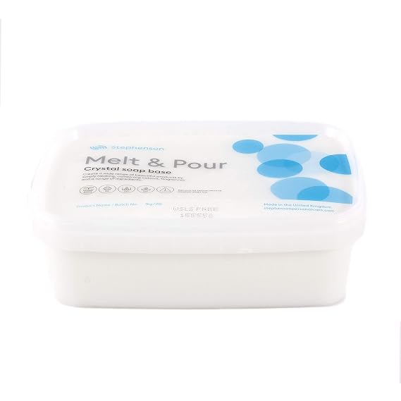 Mystic Moments Melt and Pour Soap Base White SLS FREE 2Kg (2 x 1Kg Block)