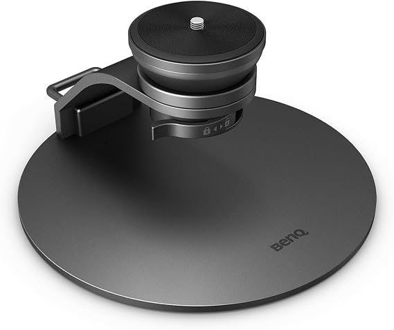 BenQ ST30 Desktop Projector Stand compatible with TK705i / TK705STi | 360 Rotation, 20 Tilt, Metal Base, Anti-Slip Pads, Locking Switch, Compatible with GP520 & More