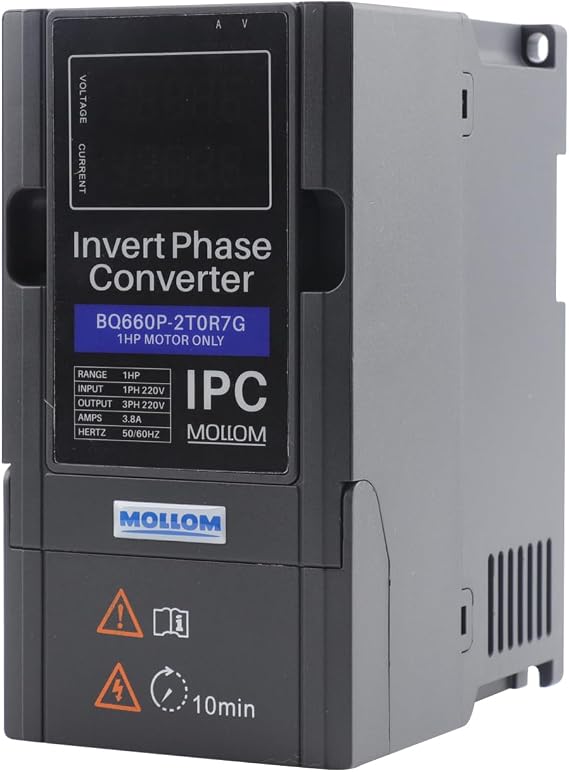 Mollom 0.75KW 220V Single to Three Phase Power IPC