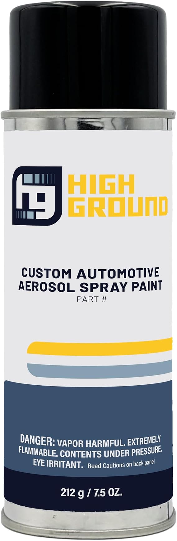 HIGH GROUND Factory Matched Automotive Spray Paint for Tesla Automobiles (PMNG Midnight Silver, Solvent)