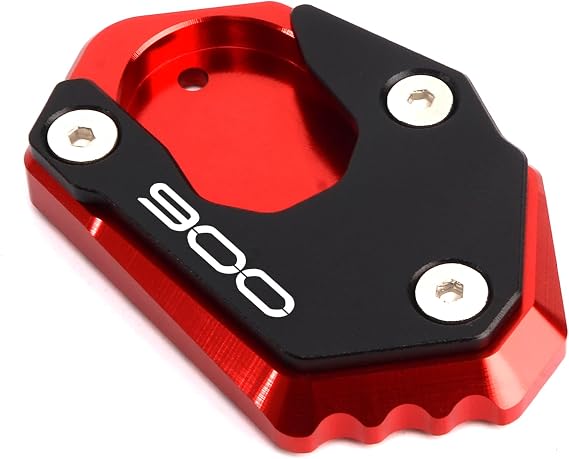 CNC Motorcycle Kickstand Pad For Z900 RS Z900 SE Red
