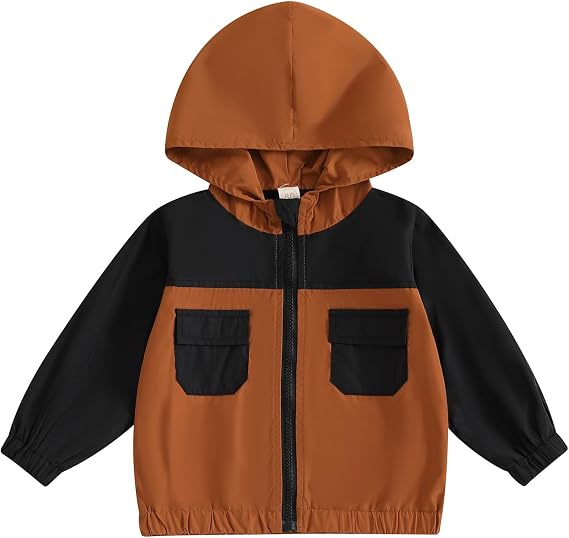 MERSARIPHY Toddler Boy Hoodies Jacket Baby Boy Lightweight Zip Up Coat
