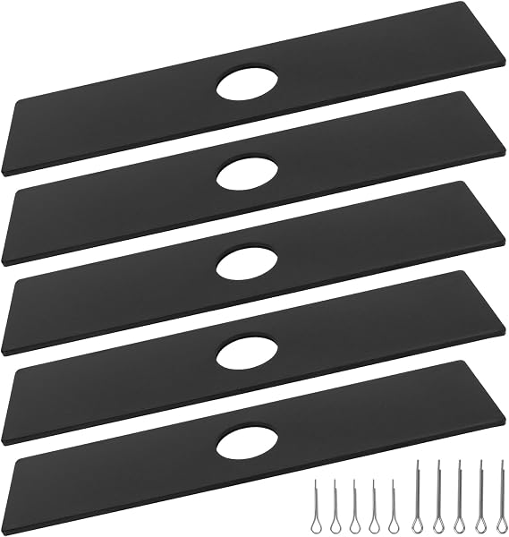 Keycci AEB0800 Multi-Head System Edger Blade Replacement, Compatible with EGO 56V Edger Models EA0800 ME0801 ME0800, Multi-Head Edger Blade 8" x 2" with 1 inch Center Hole, Black (5 Pack)