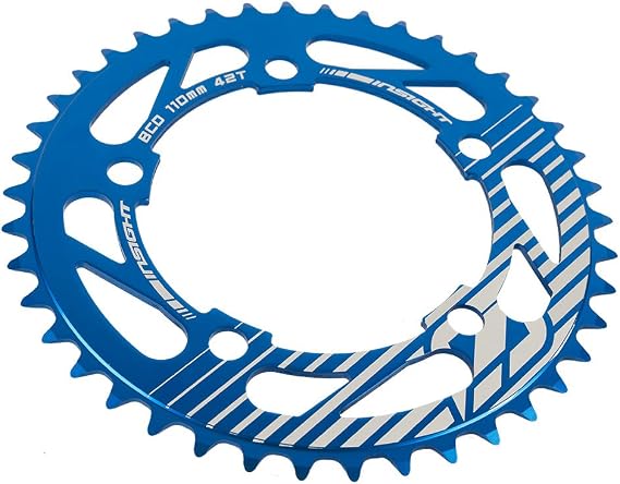 Insight 5-Bolt BMX Chainring 110mm BCD 43T Blue