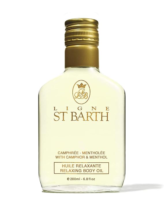 Relaxing Body Massage Oil with Camphor & Menthol 6.8 oz by Ligne St. Barth