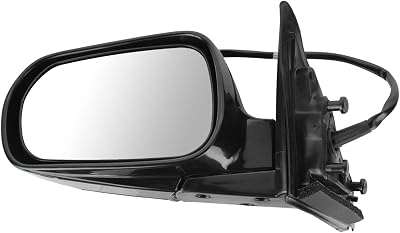 Driver Side View Mirror Manual Folding Electric Adjustment Non-Heated No Memory Black Compatible with 1998-2002 Honda Accord Sedan