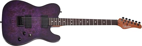 Schecter PT Standard Electric Guitar - Purple Burst Burl