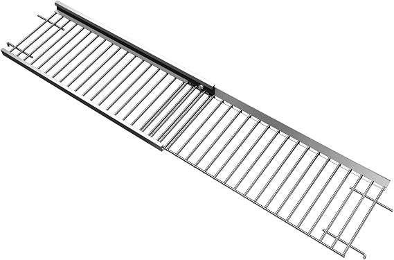 Universal Grill Warming Rack 20.6''- 31.1'', Adjustable Warming Rack for Nexgrill, Dynaglo, Cuisinart, Monument 4/5 Burner Grills, Stainless Steel Warming Rack Replacement for Nexgrill