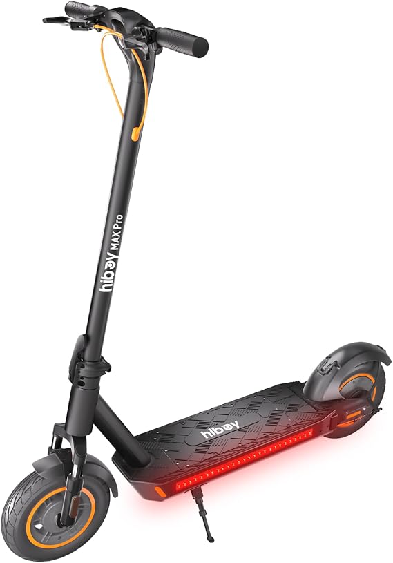 Hiboy MAX Pro Electric Scooter, 46.6 Miles & 22 MPH Commuting E-Scooter | 650W Peak Power Motor, 11" Pneumatic Tires & Dual Suspension, Split Hub Design, 265 Lbs Max Capacity Ride for Adults