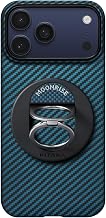 pitaka Ultra Slim Case and MagEZ Grip 3 for iPhone 17 Pro Max - 6.9", Black/Blue (Twill)