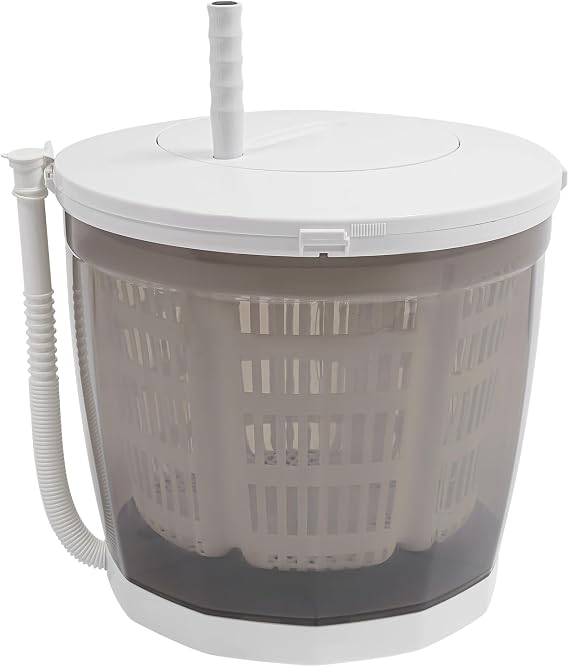 Hand Crank Washing Machine 2-in-1 Non-Electric Portable Washer/Spin Dryer for Camping Apartments RVs