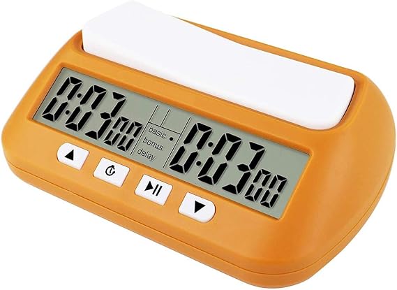 COLORIST Chess Clock, Digital Chess Timer & Game Timer, 3-in-1 Multipurpose Portable Professional Clock Yellow