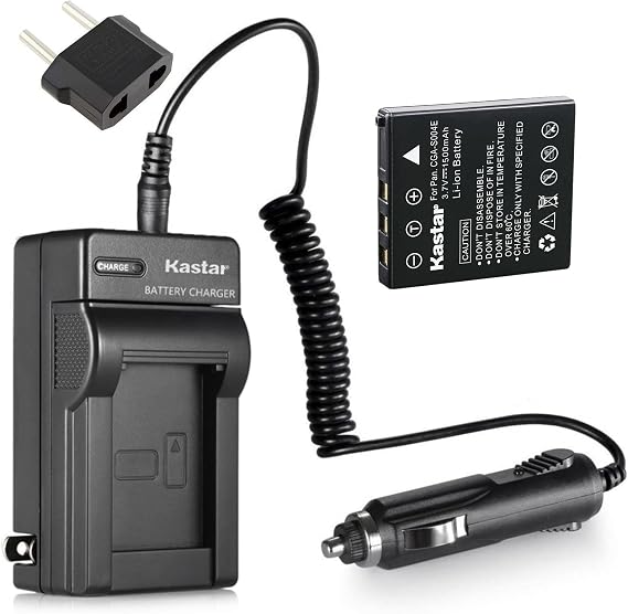 Kastar Battery 1-Pack and Charger Kit Replacement for Pentax D-Li8 D-Li85 and PENTAX Optio A10 A20 A30 A36 A40 E65 L20, Optio S S4 S4i S5iS5n S5z S6 S7 SV SVi, Optio T10 T20, Optio W10 W20 WP WPi, Optio X Camera