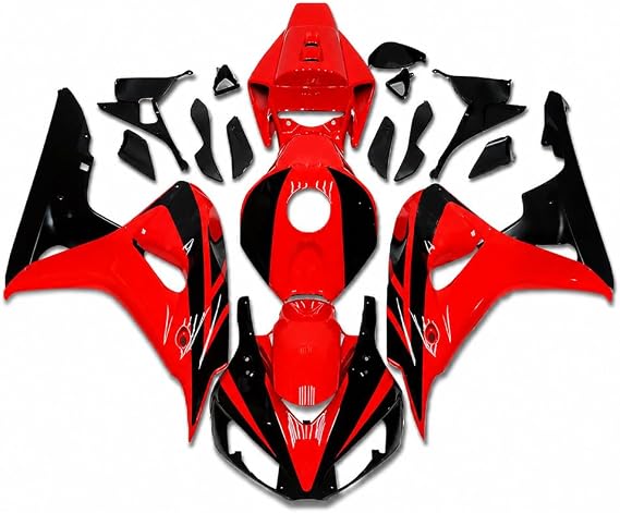 Red Black Fairing Fit for HONDA 2006 2007 CBR1000RR CBR 1000RR New Injection ABS Plastics Bodywork Body Kit Bodyframe Body Work 06 07