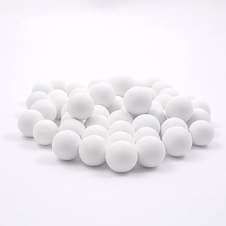 White Ceramic Grinding Balls - Size: 20mm - Weight: 1kg - Milling Media for Ball Mill - by Inoxia