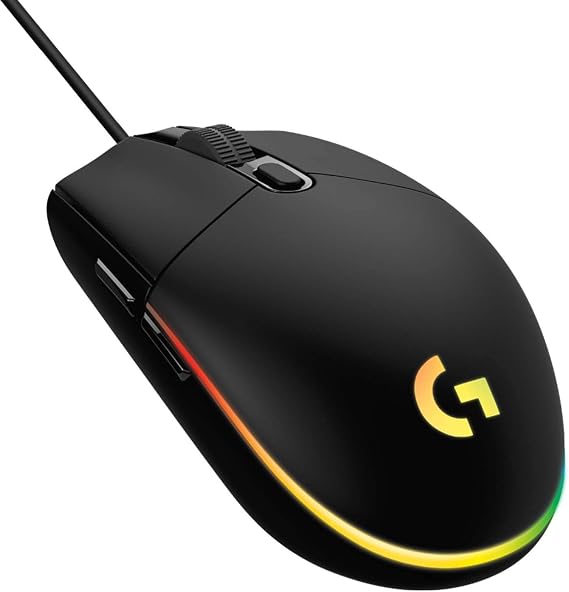 Logitech G Wired Gaming Mouse G102 LIGHTSYNC RGB with 6 Programmable Buttons, Lightweight 2.9 oz 85 g, G102-BK Successor to Logitech G102 IC PRODIGY Overseas Model