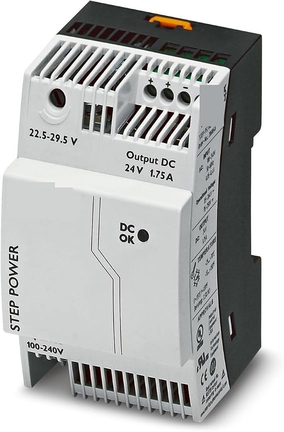 Switching Power Supply, Power Supply Step-PS/ 1AC/24DC/1.75 2868648 for Industrial Automation, Energy Management etc