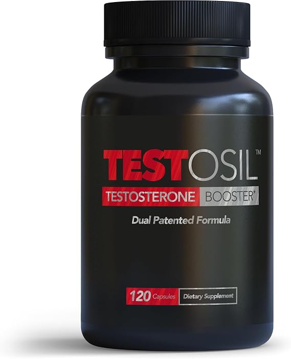 Testosil Men's - Advanced Testosterone Support Supplement for Men - Vitality Formula with KSM-66 Ashwagandha & Fenugreek -Promotes Muscle Health, Energy, and Strength - 120 Capsules