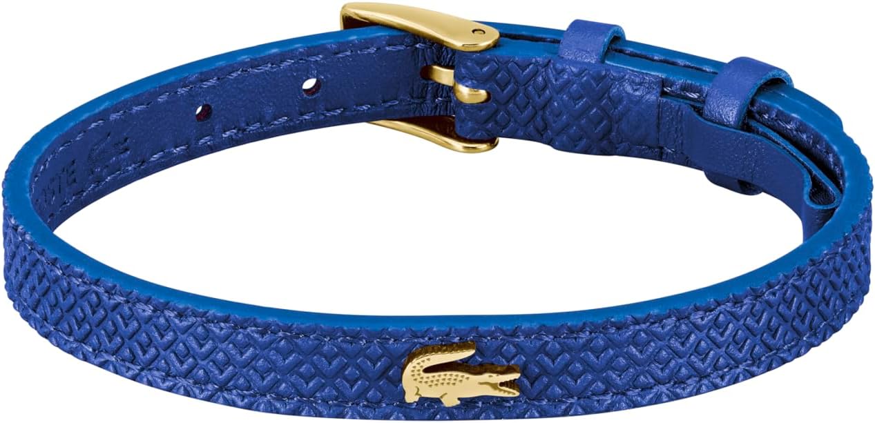 Lacoste.12.12 Leather Bracelet for Women - Easily Adjustable - Modern Design, Iconic Collection - Fashion Accessory - Gift for Her