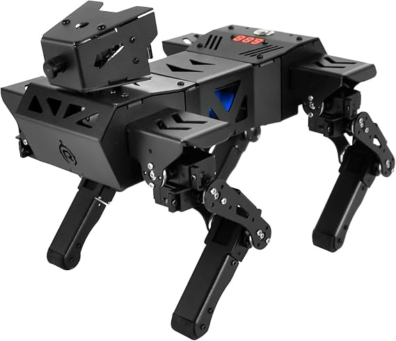 Bionic Robot Dog Kit, 12 DOF Programmable Metal STEM Learning Toy, Bionic Fun Action, Camera Servo, RC Control, Open Source Educational Project for Teens and Adults ESP32 Basic Kit