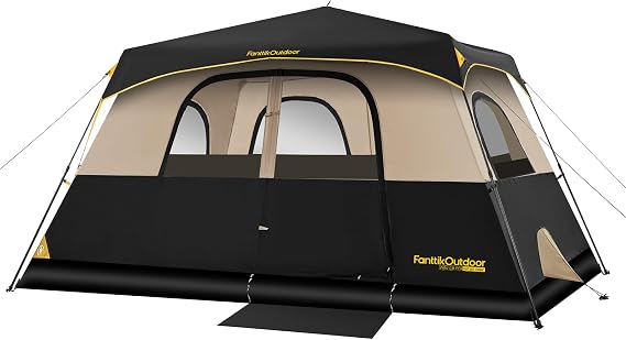 FanttikOutdoor 4/6/8/10 Person Instant Tent for Camping Setup in 60s