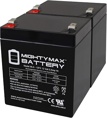 Mighty Max Battery 12V 5Ah F2 SLA Replacement Battery for BB SHR7-12